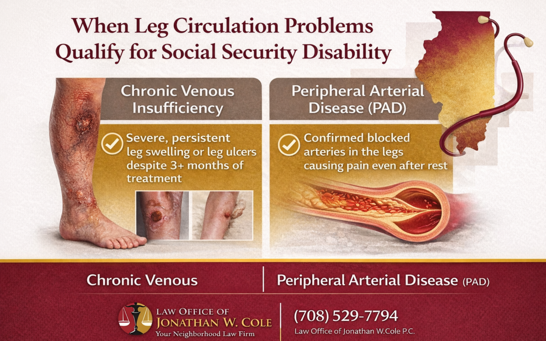When Leg Circulation Problems Qualify for Social Security Disability