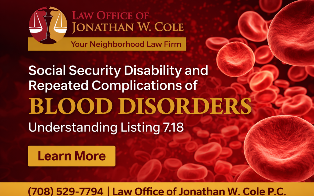 Social Security Disability and Repeated Complications of Blood Disorders: Understanding Listing 7.18