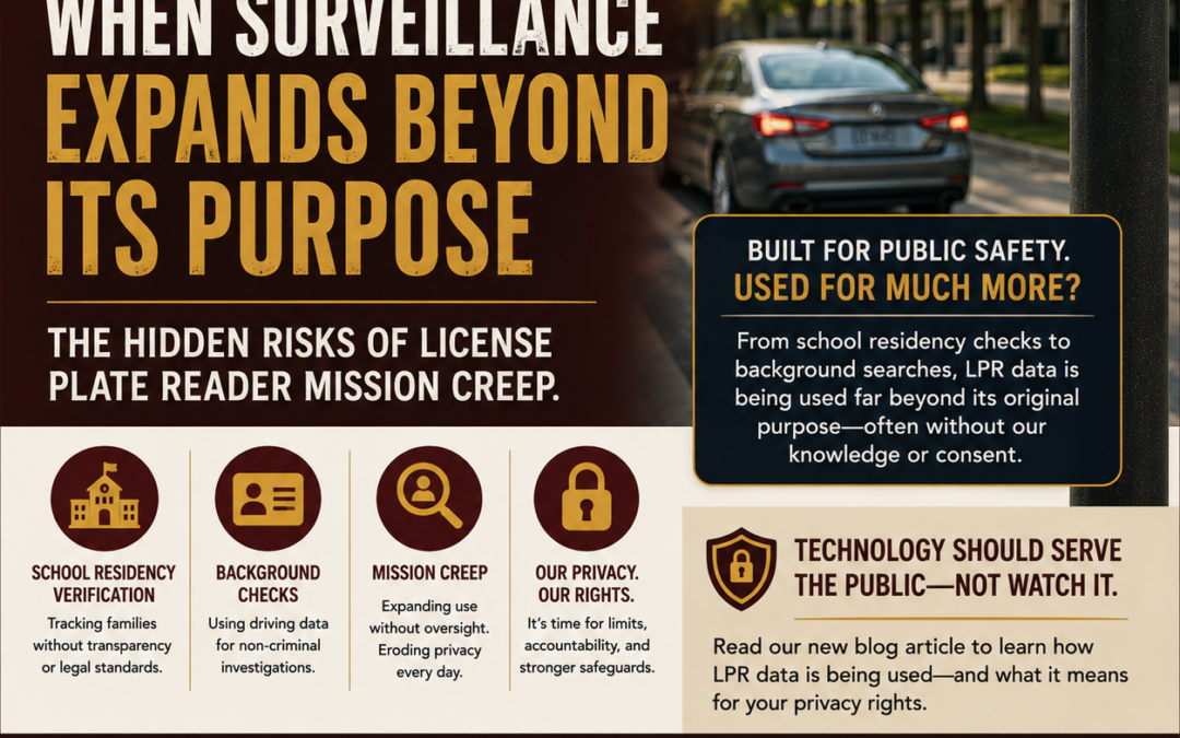 When “Crime-Fighting” Tech Becomes Everyday Surveillance: License Plate Readers and Mission Creep